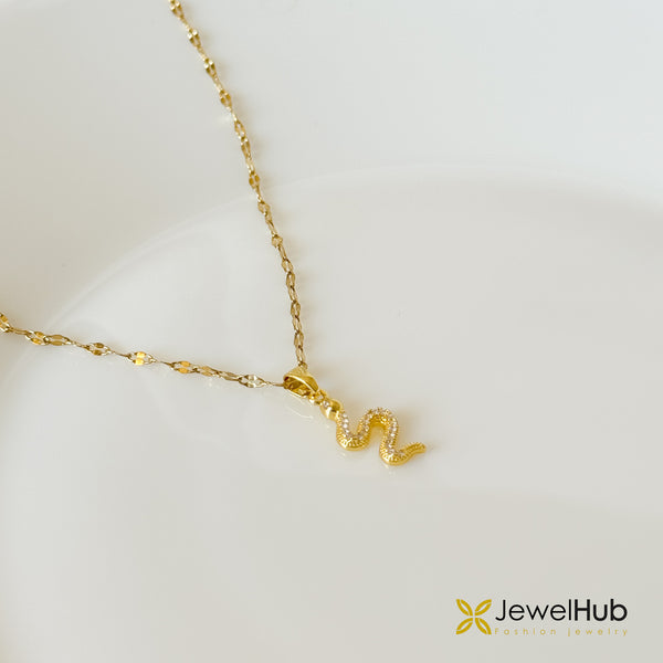 Gold Snake Necklace