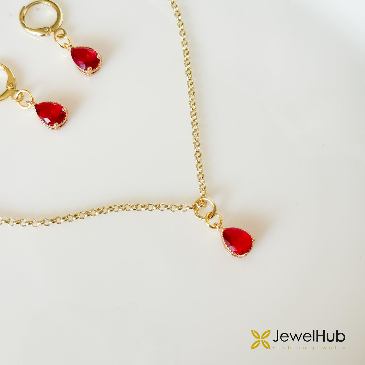 Ruby Drop Set