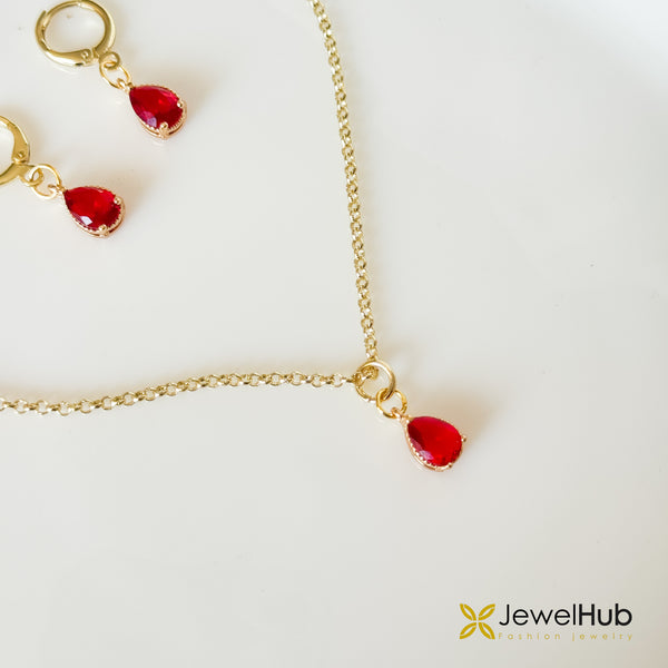 Ruby Drop Set