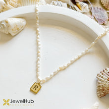 Load image into Gallery viewer, Pearl Initial Necklace