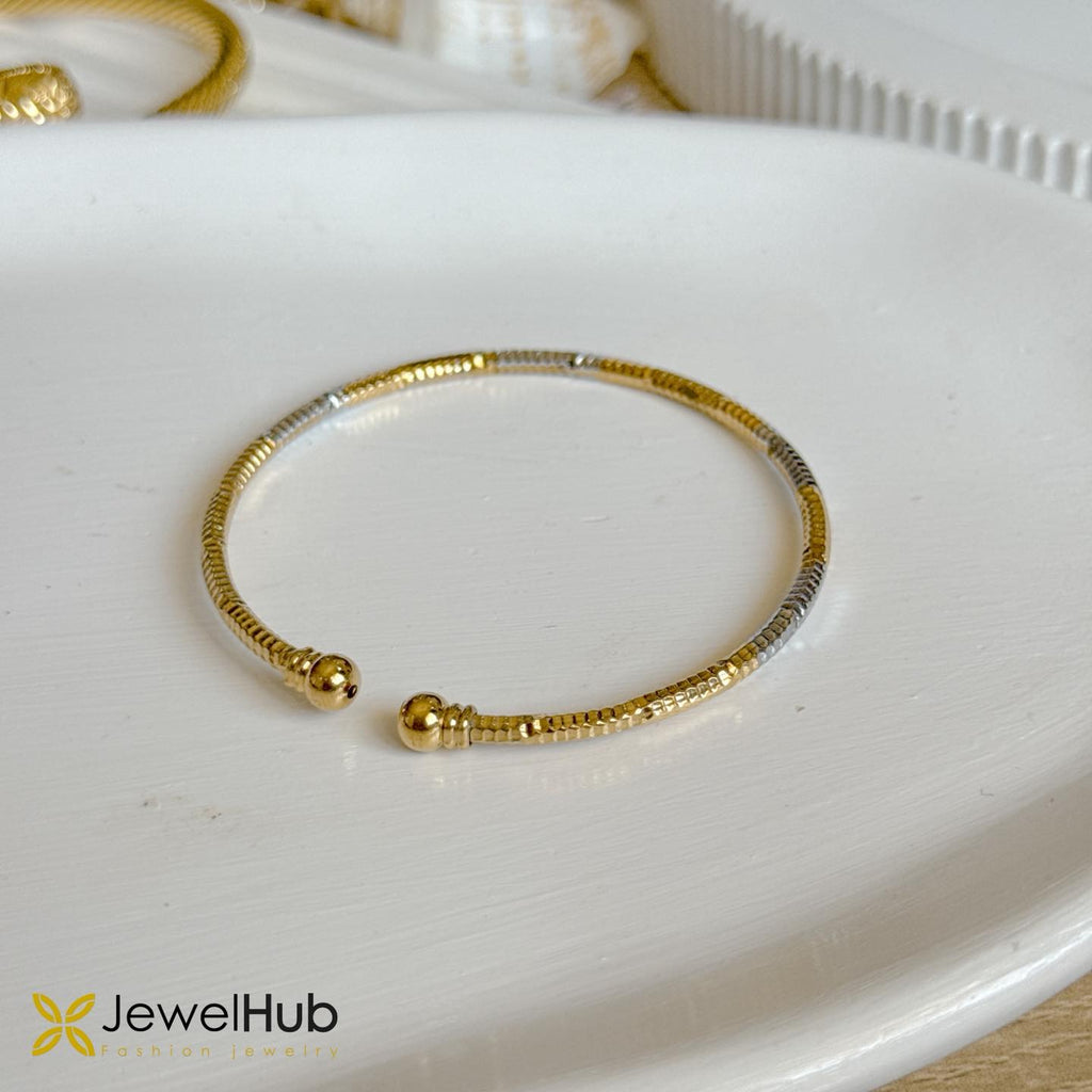 YouBella Silver and Gold Bracelet