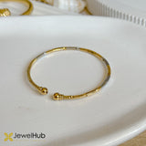 YouBella Silver and Gold Bracelet