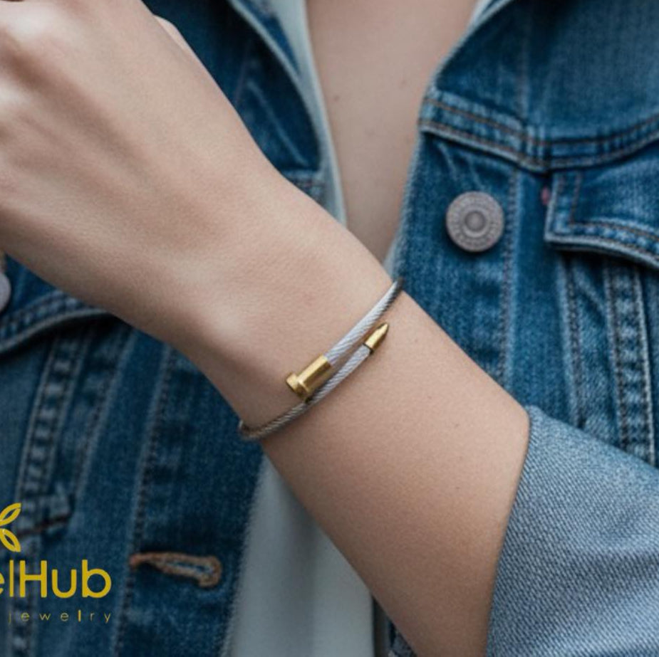 Nail Cuff Bangle