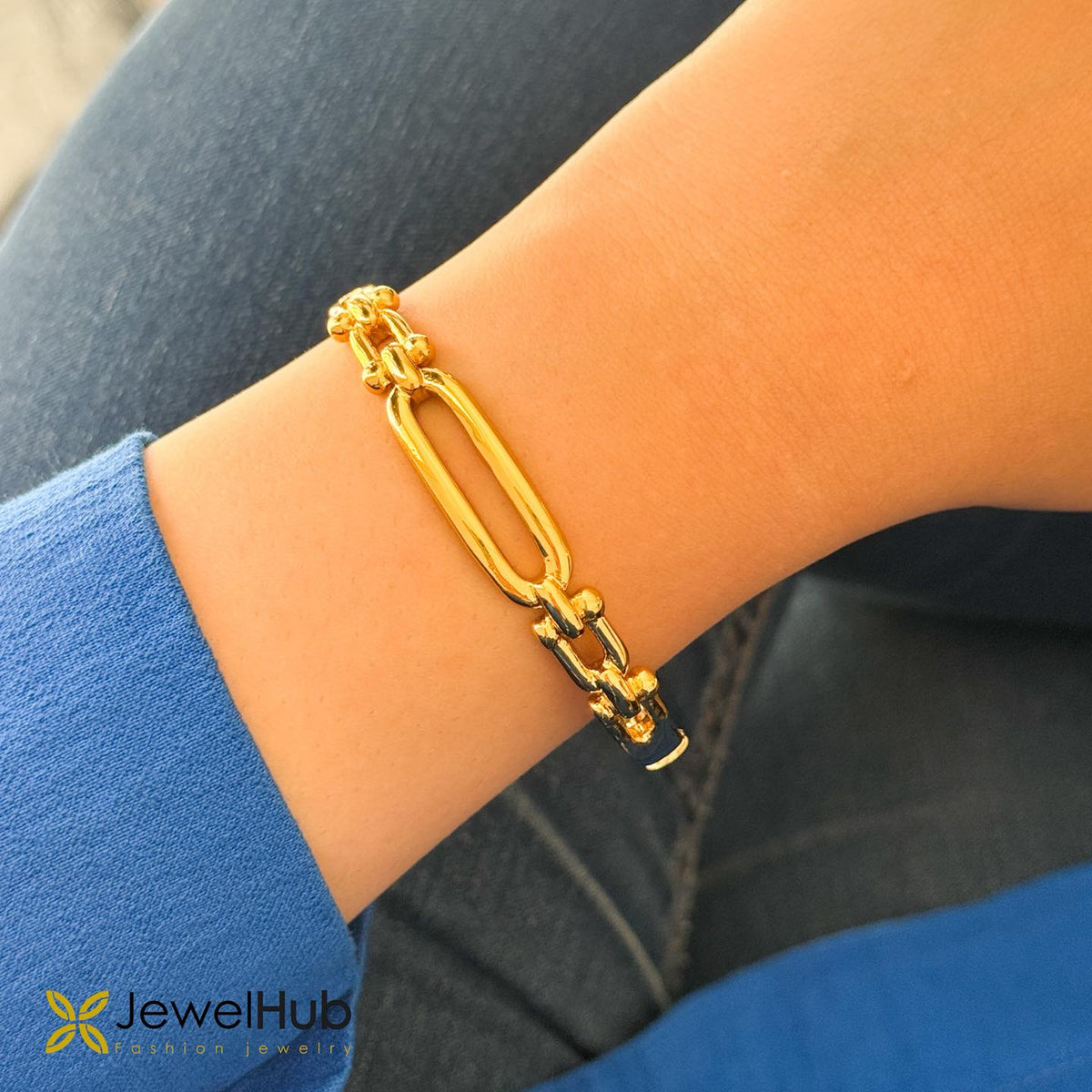 Linka Gold Chain Bangle