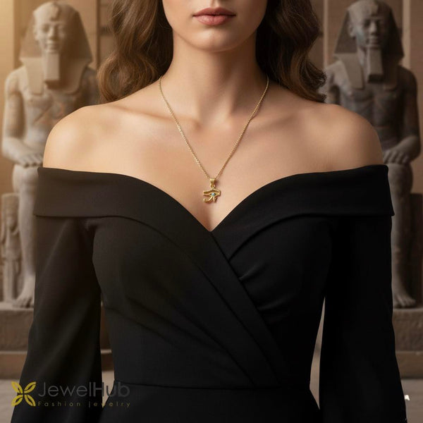 Gold Eye of Horus Necklace