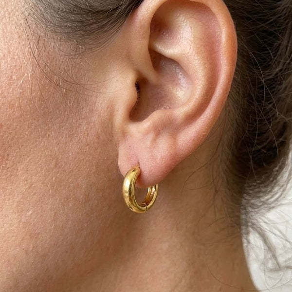 Chunky Mini Gold Hoops