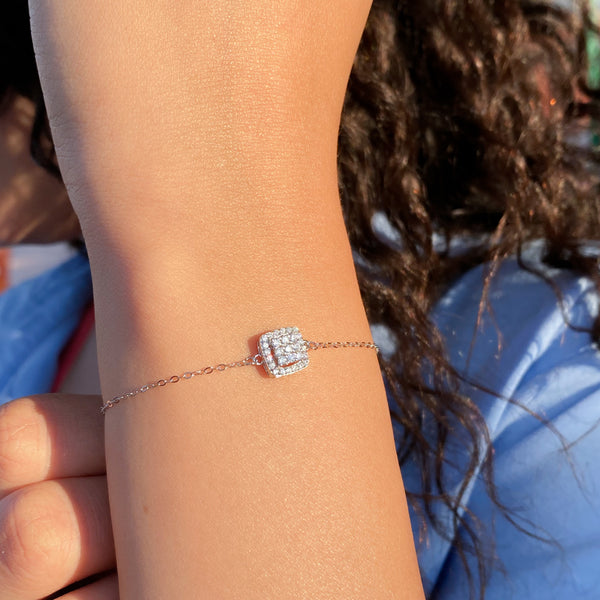 سوار مربع الماس