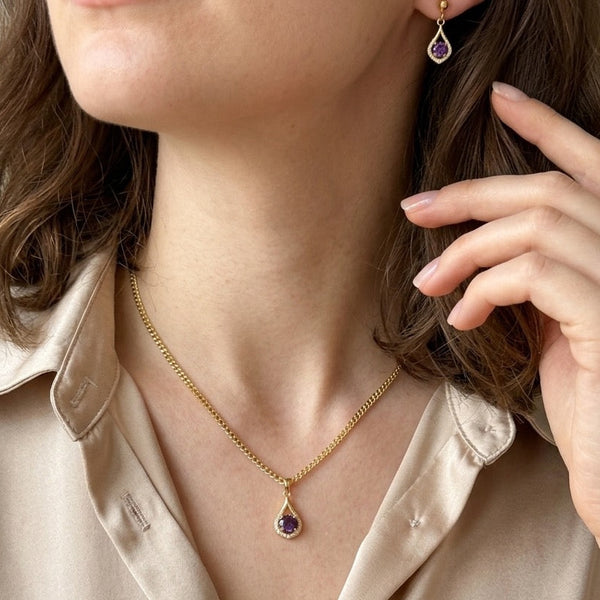 Amethyst CZ Gourmet Set