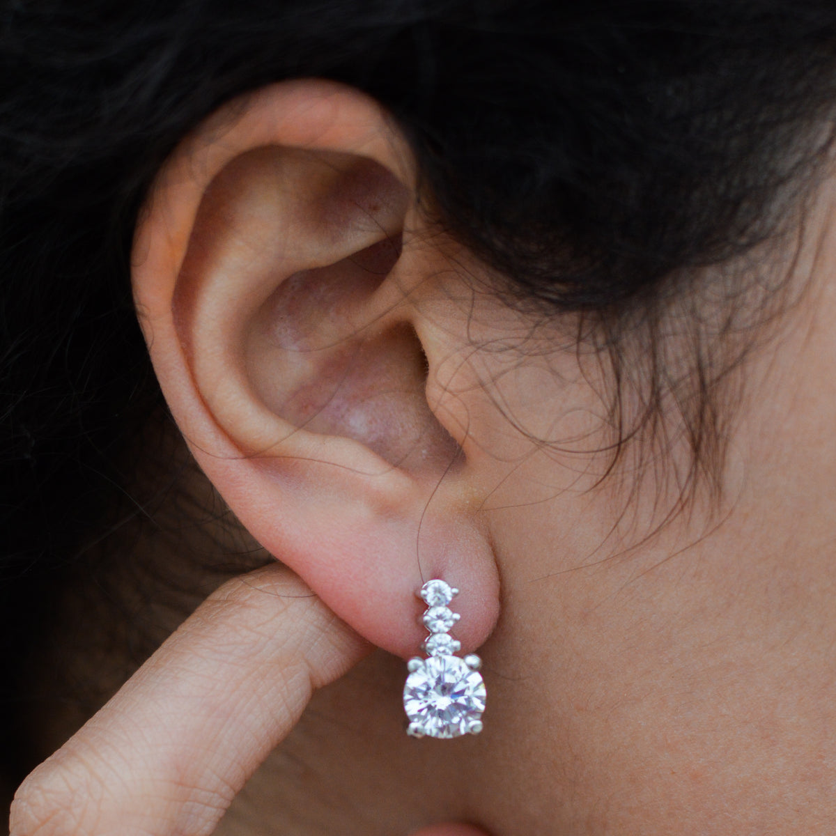 Diamond Drop Earrings