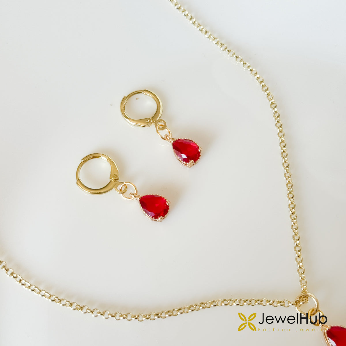Ruby Drop Set