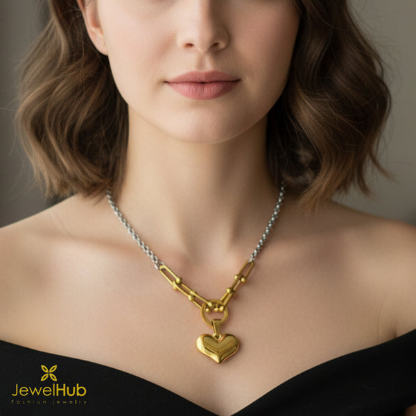 يو لينك قلادة قلادة القلب
