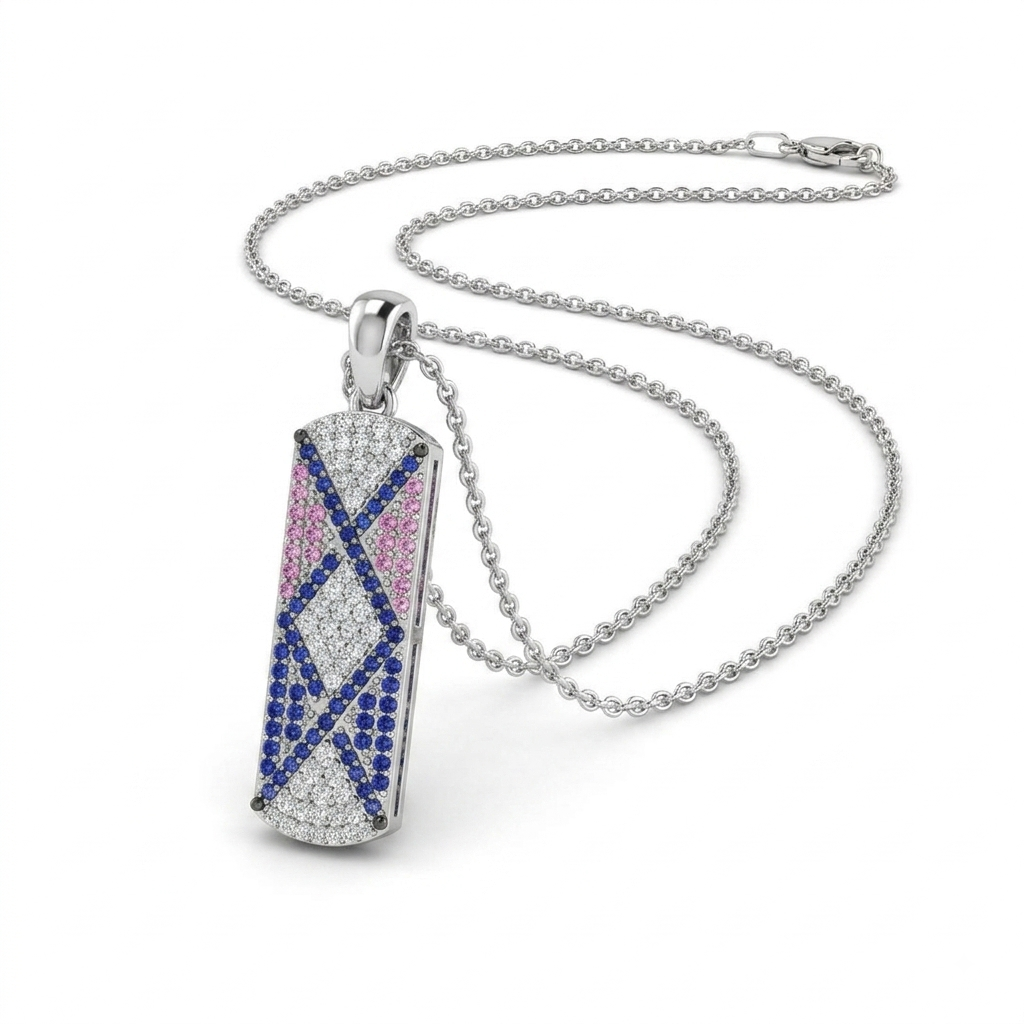 Geometric Spark Necklace