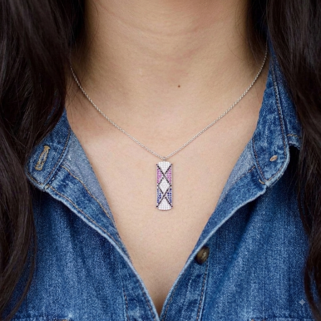 Geometric Spark Necklace
