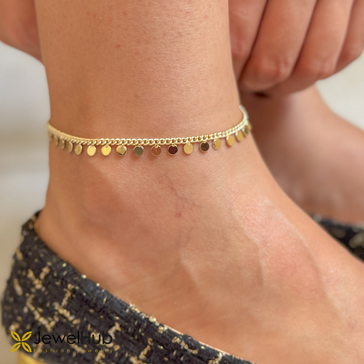 Disc Curb Anklet
