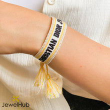 Load image into Gallery viewer, Dior J&#39;Adior Woven Cotton Friendship Bracelet