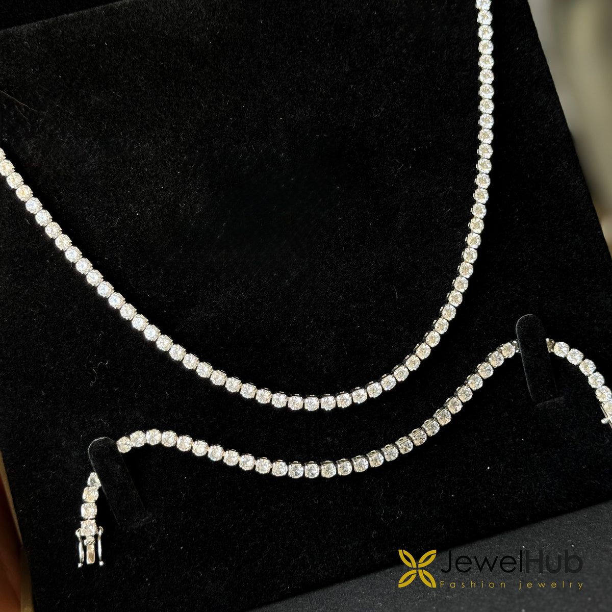 Tennis Silver Necklace – Sterling Silver 925