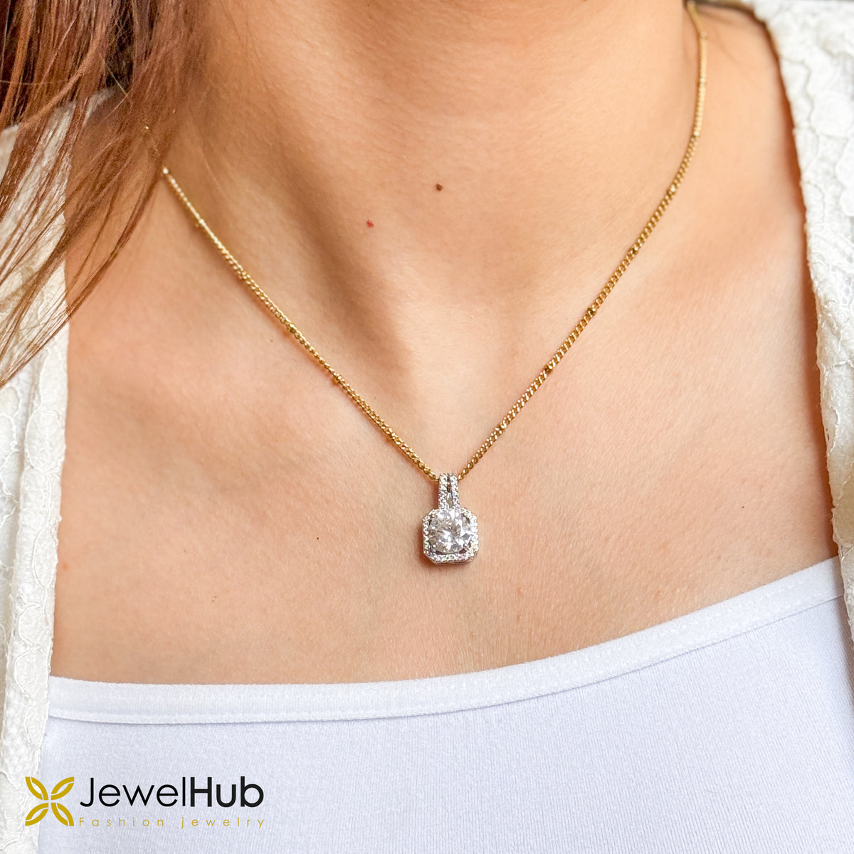 Radiant Square Necklace