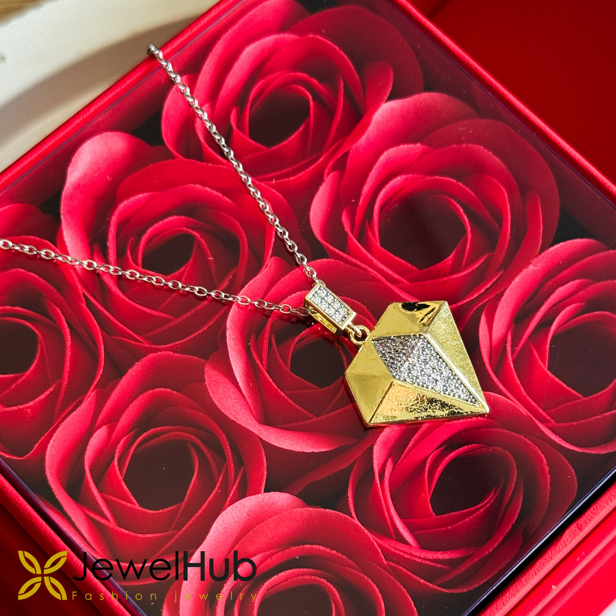 Heart Diamond Shaped Necklace