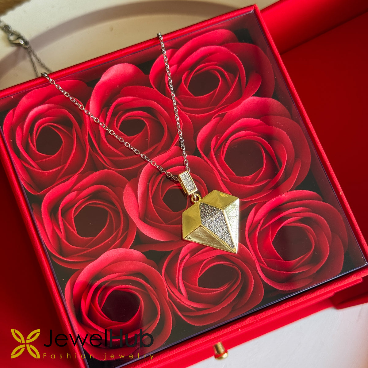 Heart Diamond Shaped Necklace