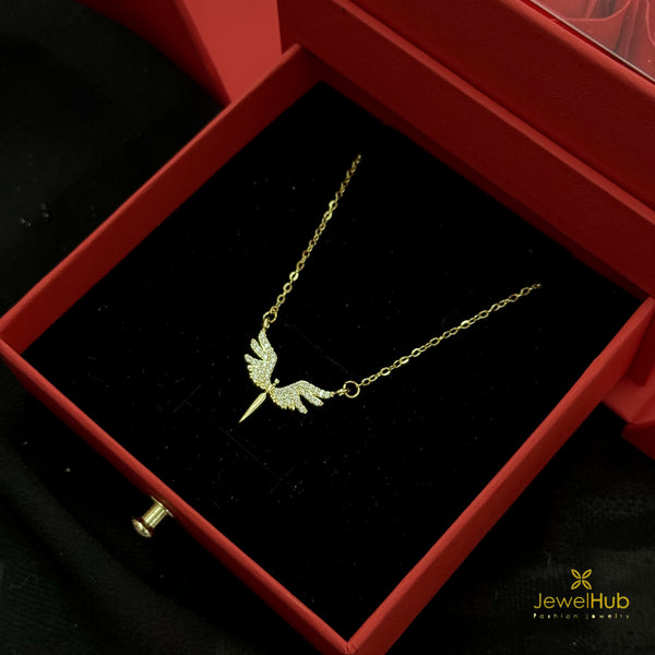 Minimalist Angel Wings Necklace