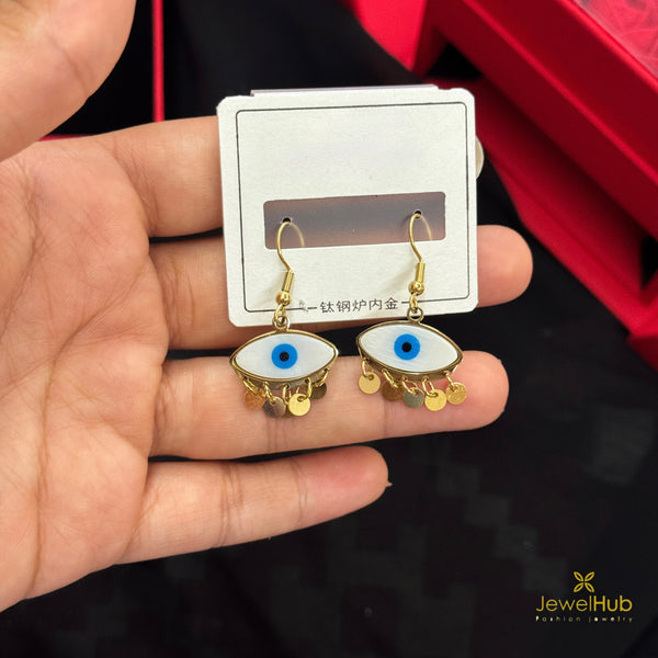 Blue Eye Drops Earring
