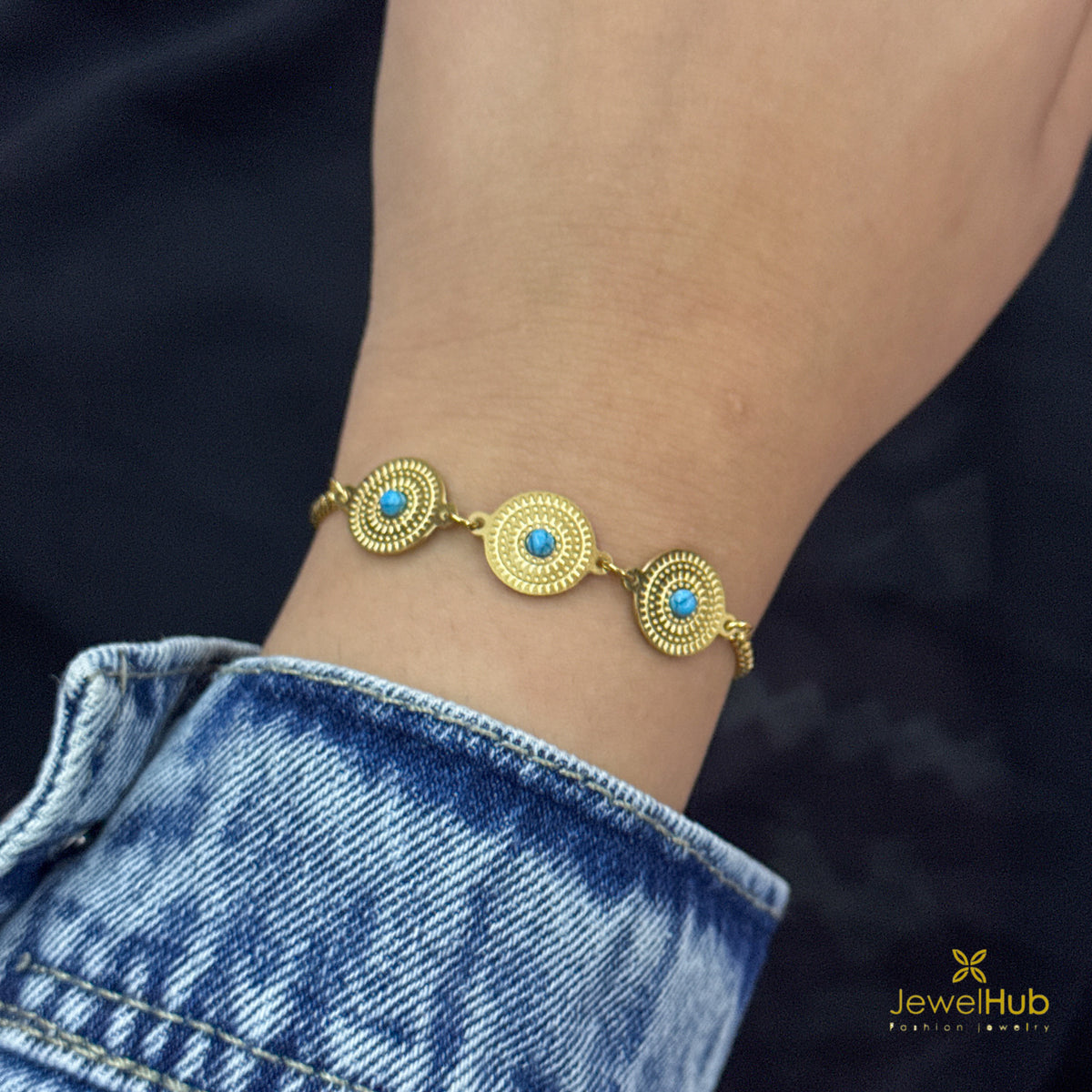 Halo Turquoise Bracelet