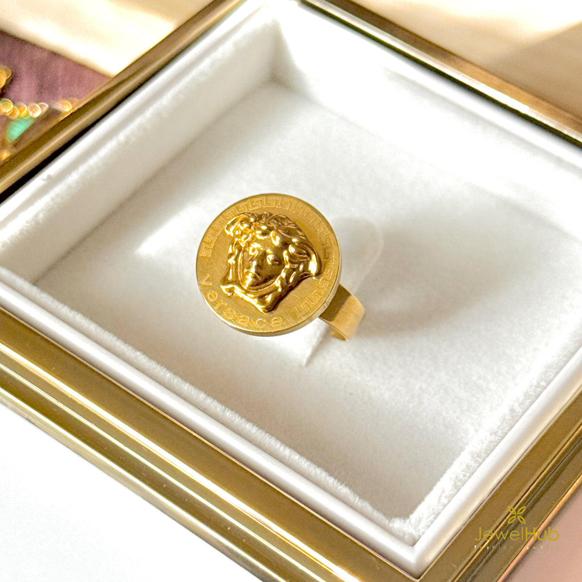Versace logo Medusa Ring