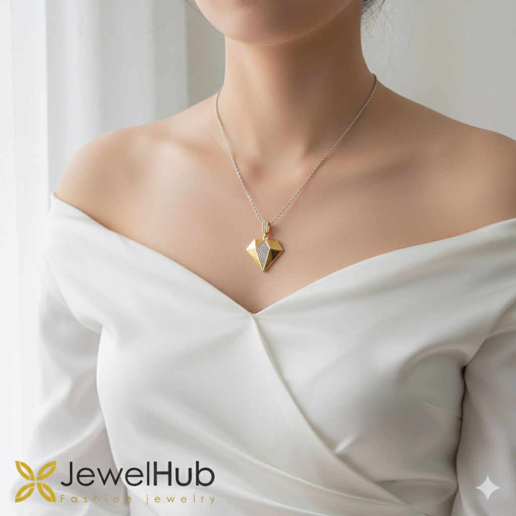 Heart Diamond Shaped Necklace