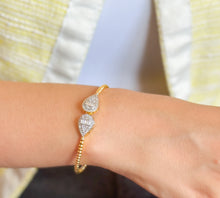 Load image into Gallery viewer, Teardrop Diamond Style Bangle