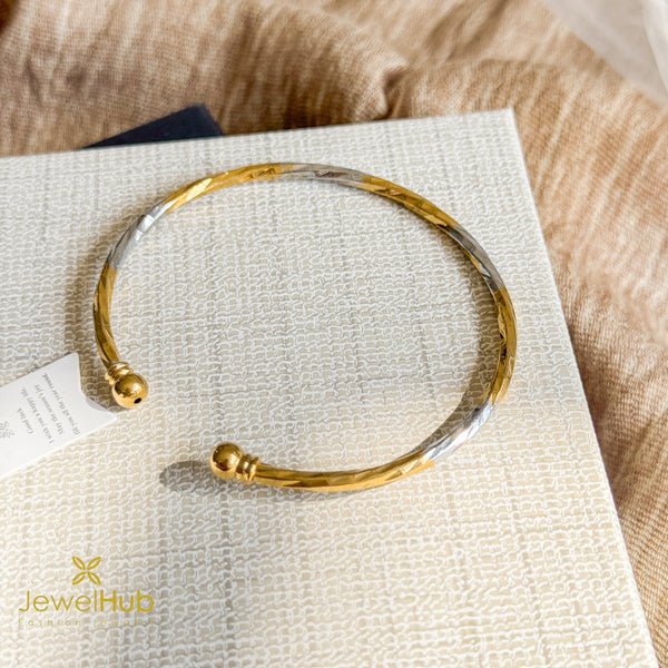 YouBella Silver and Gold Bangle