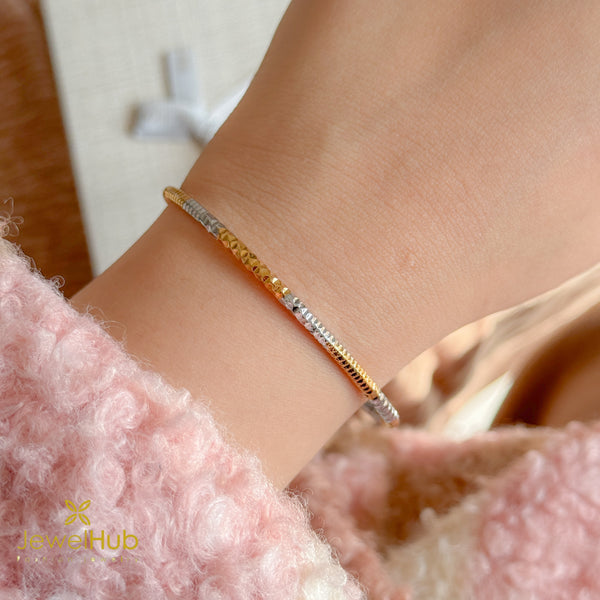 YouBella Silver and Gold Bangle