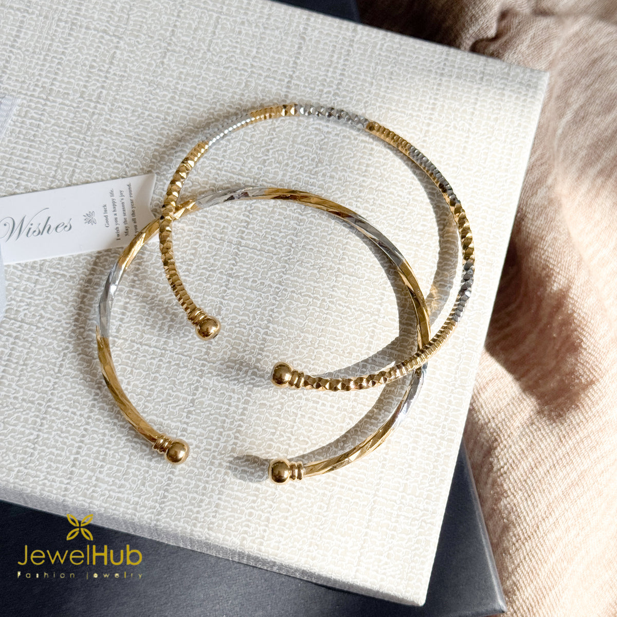 YouBella Silver and Gold Bangle