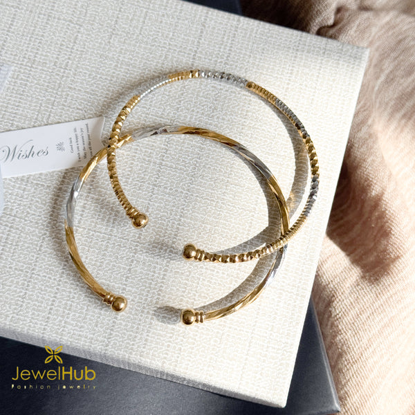 YouBella Silver and Gold Bangle