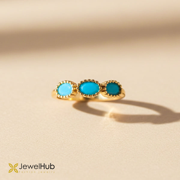 Azure Trio Ring