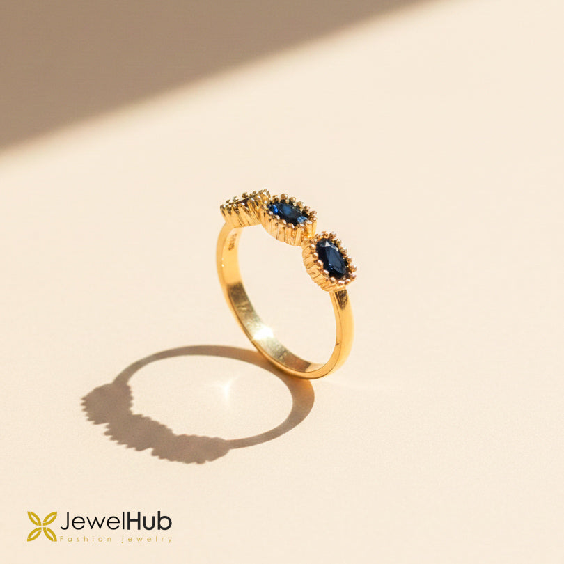 Azure Trio Ring