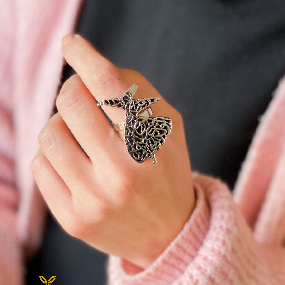 Dervish Silver Plated Ring