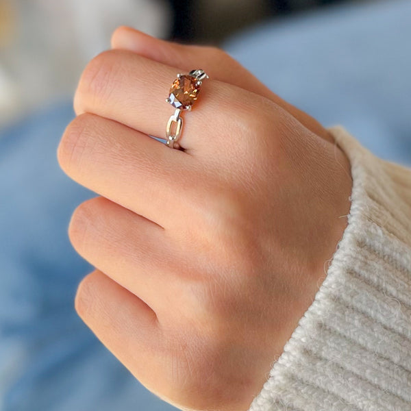 Morganite Gemstone Ring