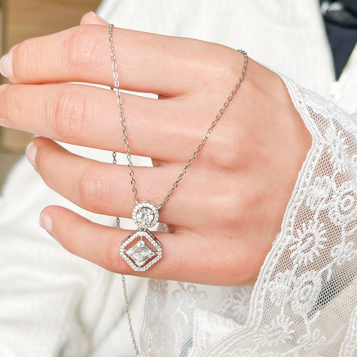 Diamond Duo Necklace