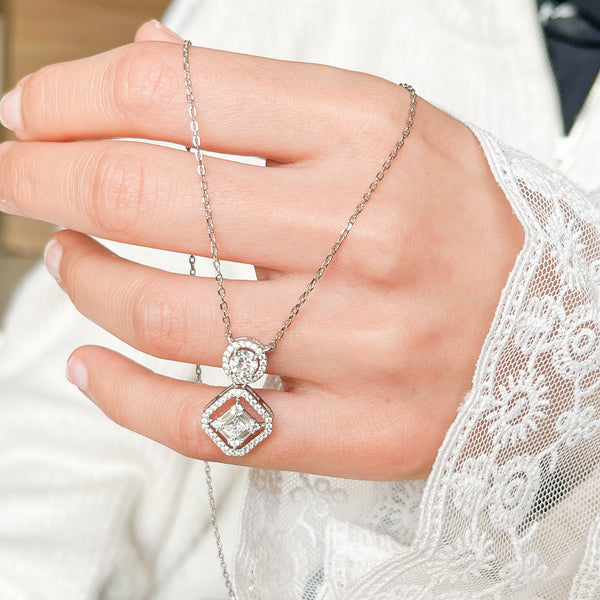 Diamond Duo Necklace