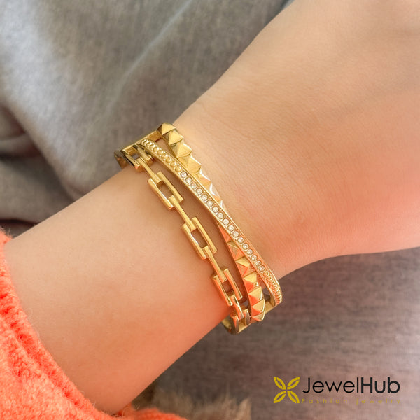 Tri Elegance Bangle