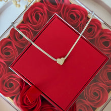 Load image into Gallery viewer, Tutti Pave Heart Herringbone Necklace