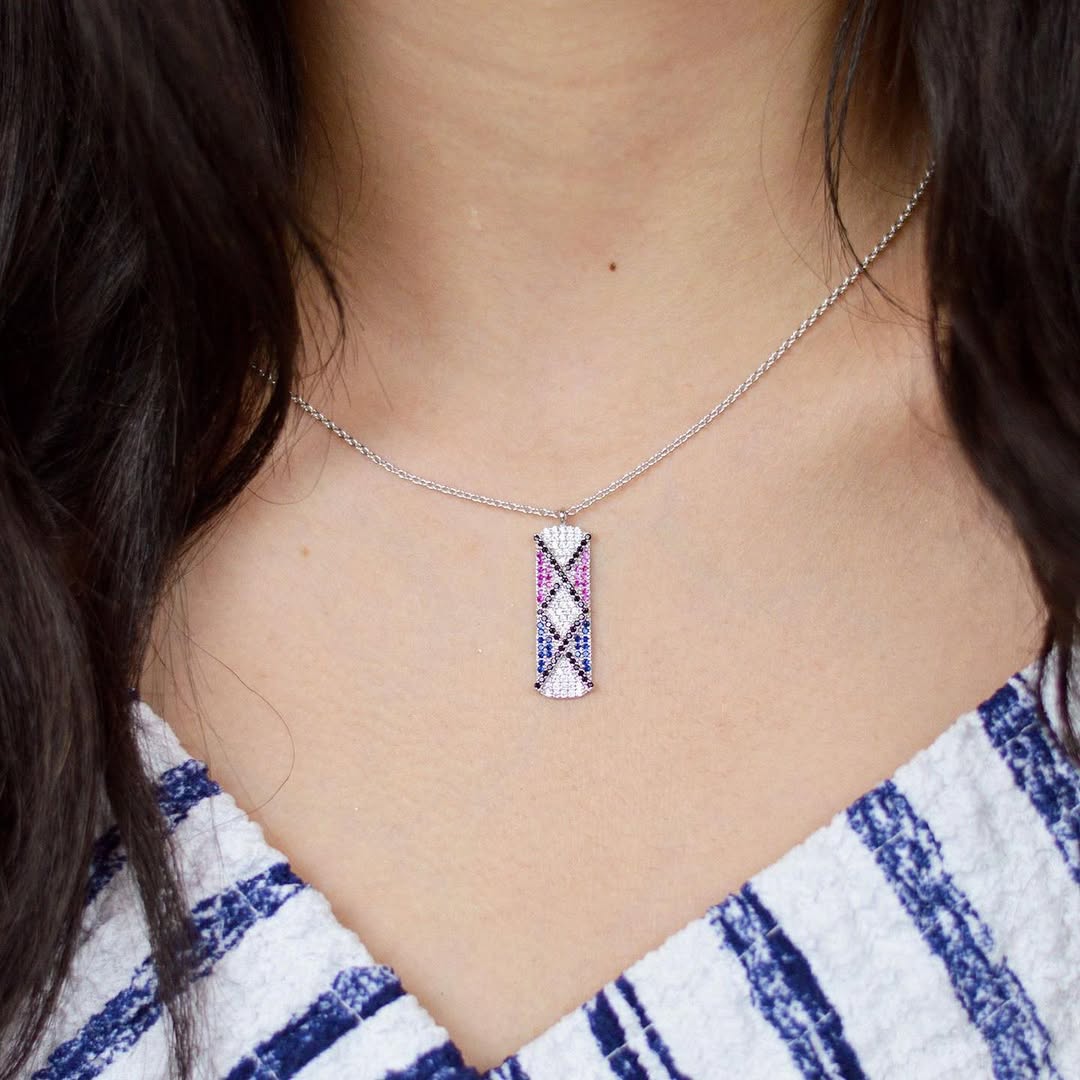 Geometric Spark Necklace