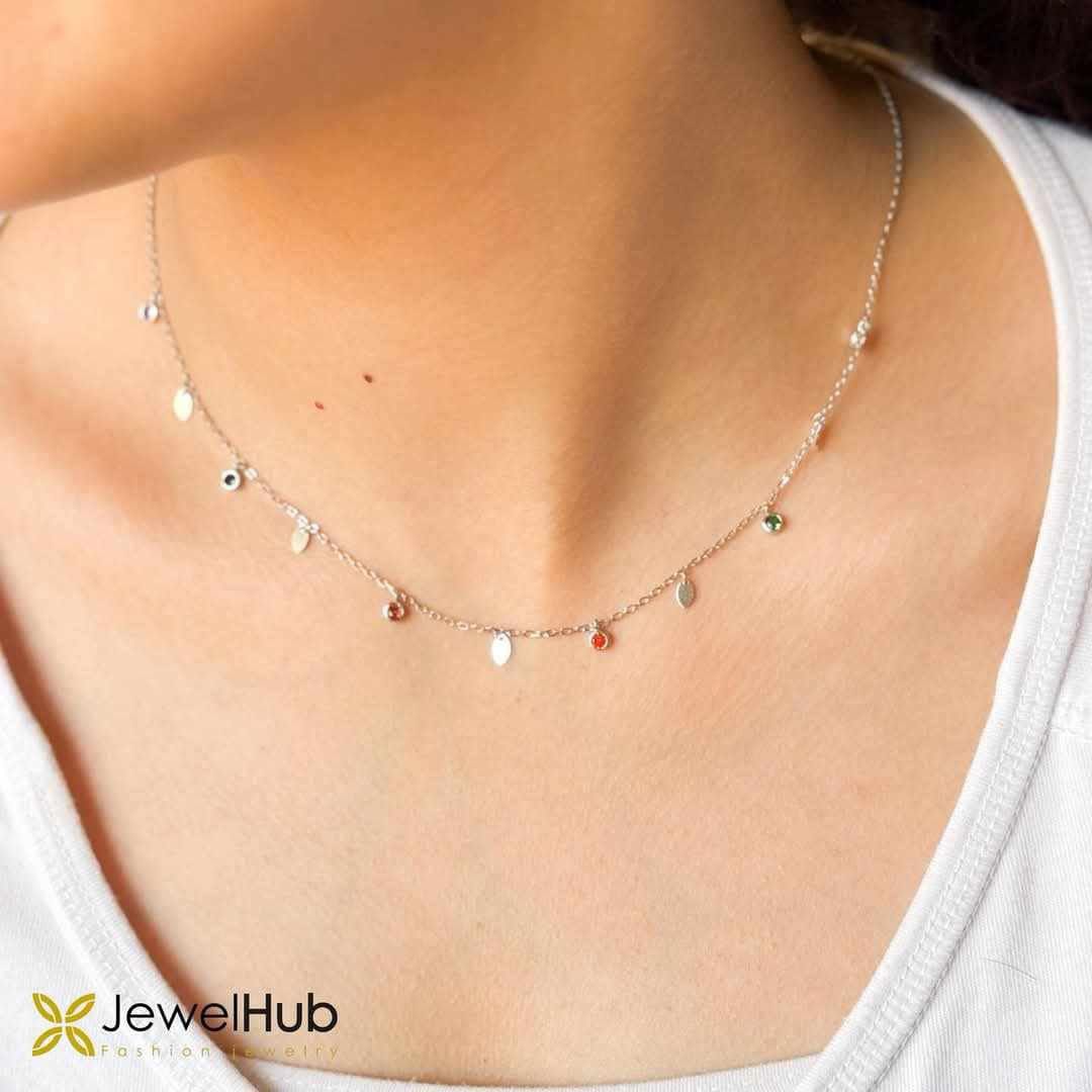 Colorful Zirconia Stones Necklace
