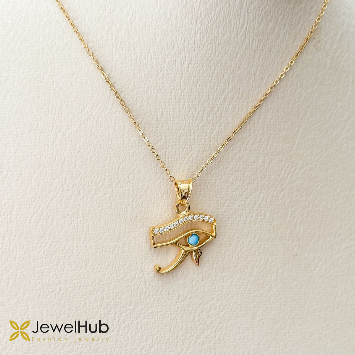 Gold Eye of Horus Necklace