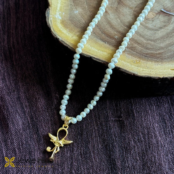 Pearl Ankh Necklace