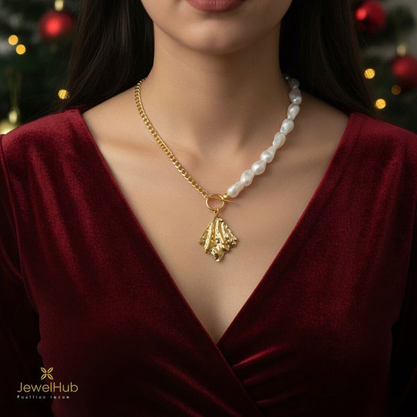 قلادة هارموني من اللؤلؤ والسلسلة