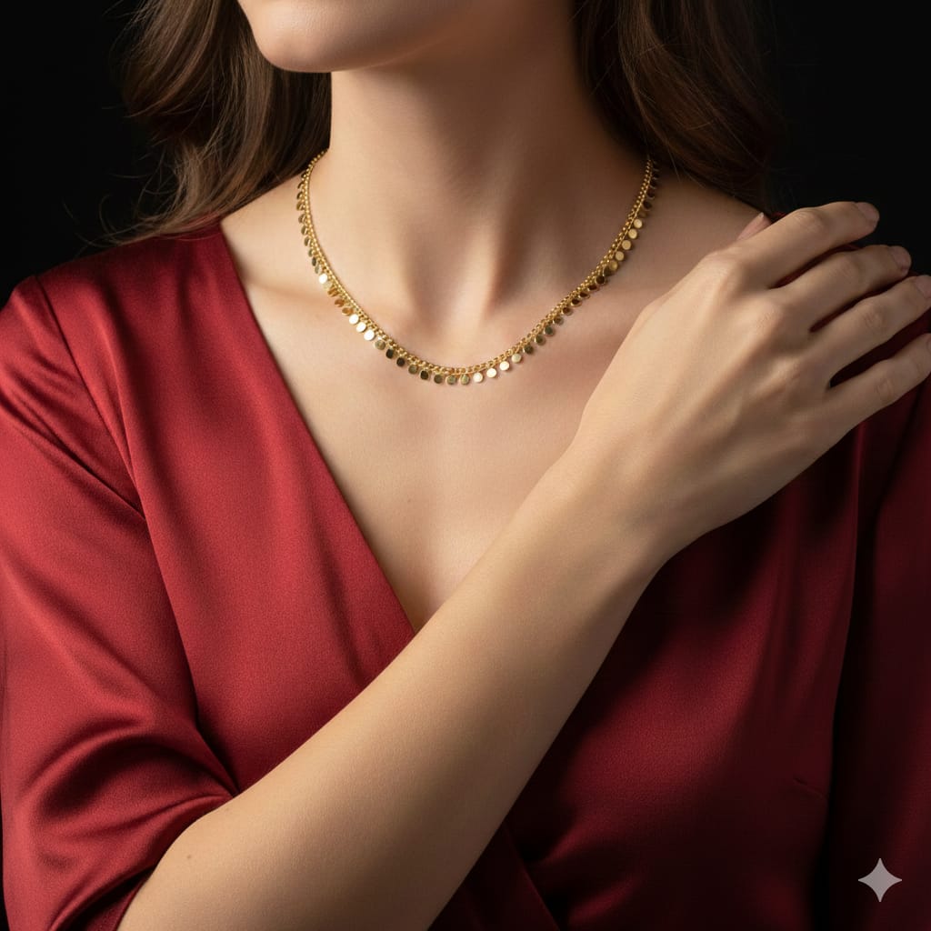 Disc Curb Necklace