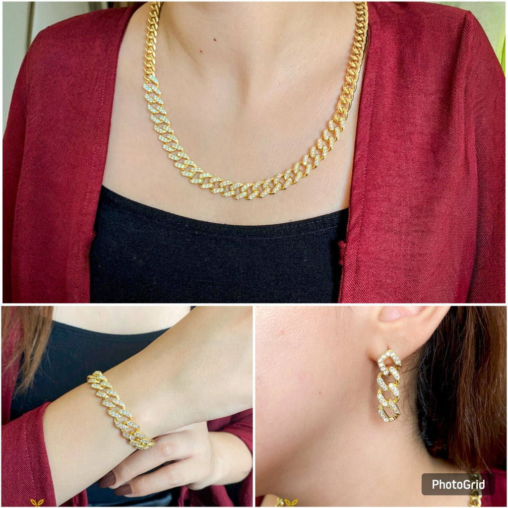 Wide Curb CZ Set