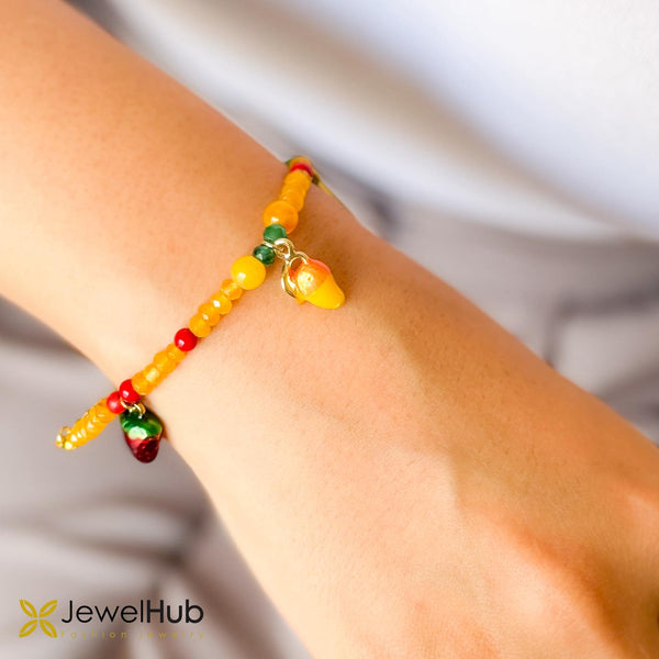 مجموعة العقيق الاصفر فواكه الصيف الملونة