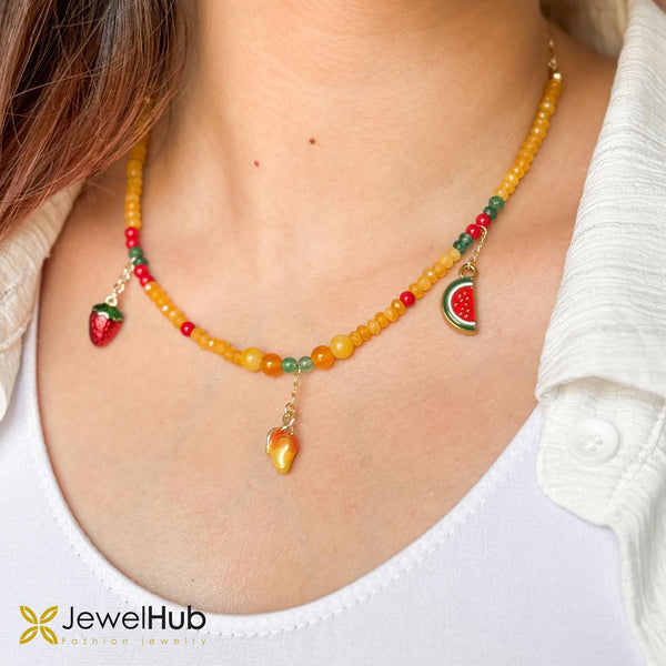 مجموعة العقيق الاصفر فواكه الصيف الملونة